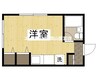 ロータリーマンション 1Rの間取り