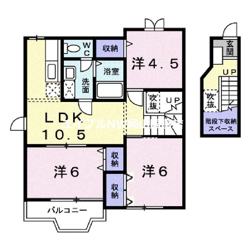 間取図 ビュウ・エステートＡ