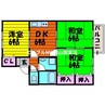 あくらコーポ　Ｂ棟 3DKの間取り