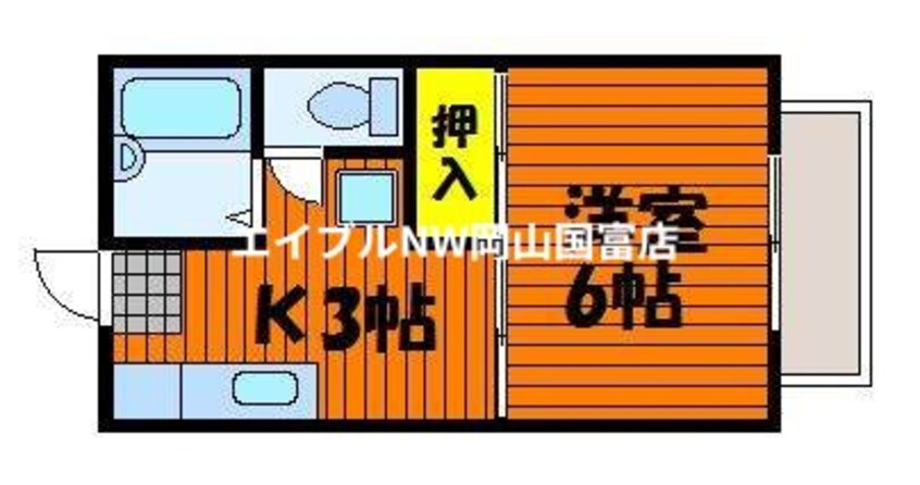 間取図 ジュネス東岡山