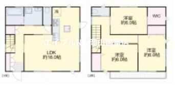 間取図 宇野線<宇野みなと線>/備前西市駅 徒歩10分 1階 築9年