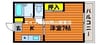 津山線/法界院駅 徒歩47分 3階 築31年 1Kの間取り