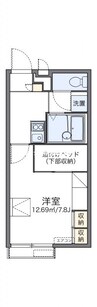 津山線/法界院駅 徒歩6分 2階 築15年 1Kの間取り