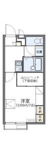 津山線/法界院駅 徒歩6分 2階 築16年 1Kの間取り