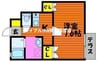 Louvre　NAGAOKA 1Kの間取り