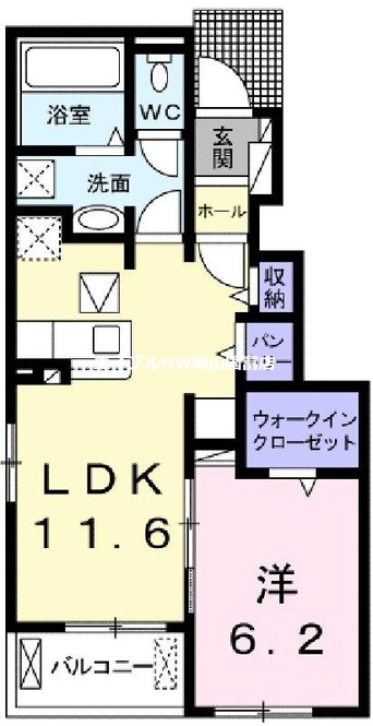 間取図 クラウド平井　Ⅱ