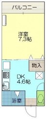 山陽本線（中国）/瀬戸駅 徒歩7分 3階 築28年 1DKの間取り