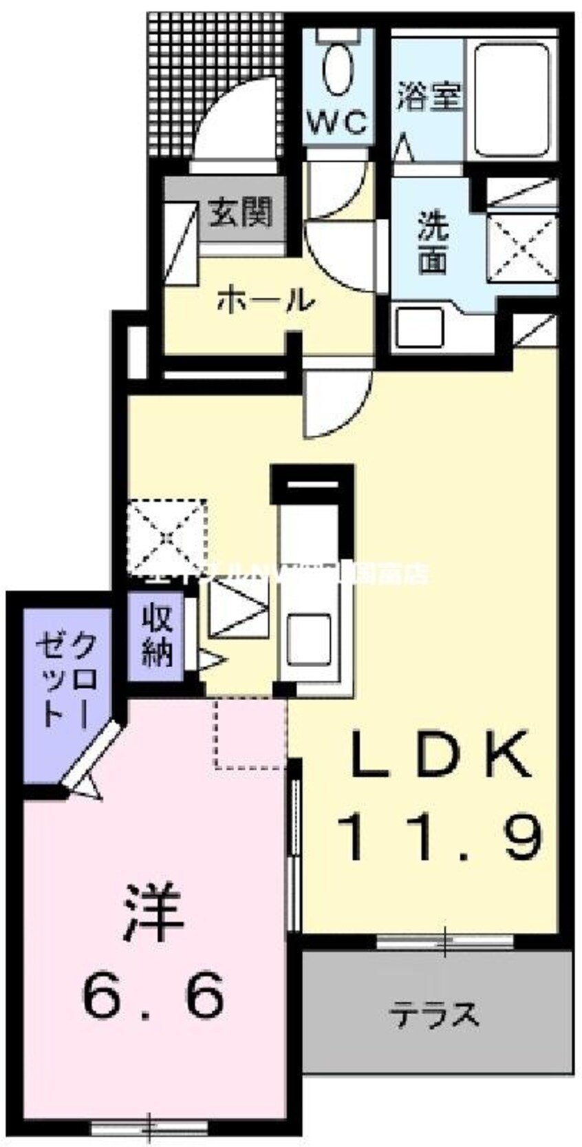 間取図 メゾン　アンジュＢ