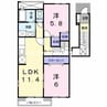 赤穂線（岡山県内）/香登駅 徒歩30分 2階 築17年 2LDKの間取り