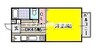 コスモス・インハイツＡ 1Kの間取り