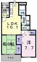 パピリオ初瀬の間取図