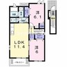 山陽本線（中国）/熊山駅 徒歩19分 2階 築11年 2LDKの間取り