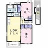 山陽本線（中国）/熊山駅 徒歩19分 2階 築11年 2LDKの間取り