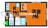 MSD津島東 1Kの間取り