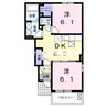 山陽本線（中国）/万富駅 徒歩3分 1階 築10年 2DKの間取り
