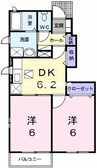 セレーノ・クラシコ 2DKの間取り