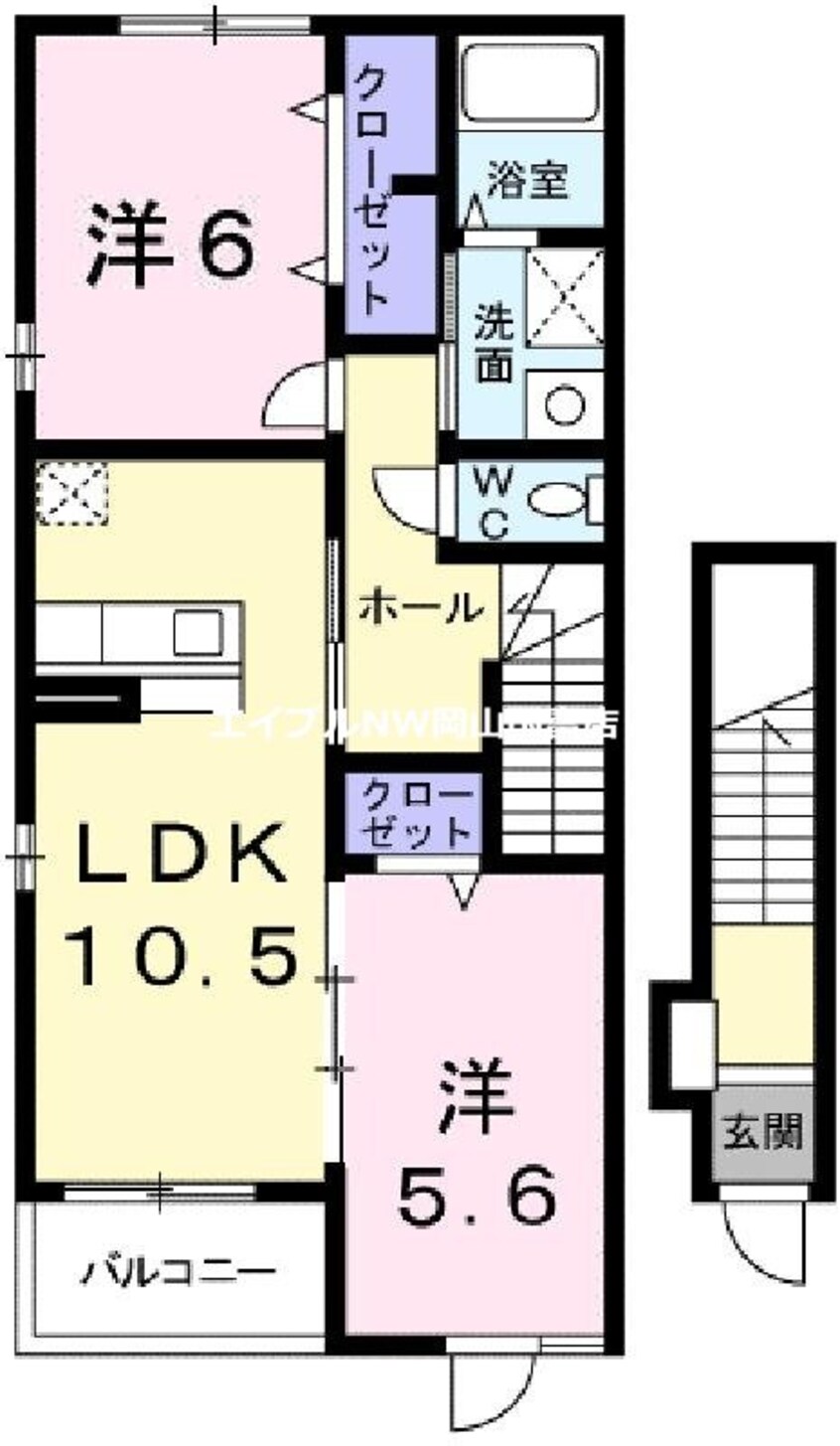 間取図 ベル　アルカンシエル　Ａ