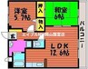 VIENTO原尾島 2LDKの間取り