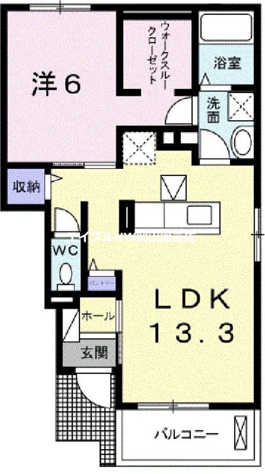 間取図 トゥールビヨン　Ⅱ