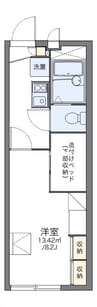 津山線/法界院駅 徒歩11分 1階 築19年 1Kの間取り