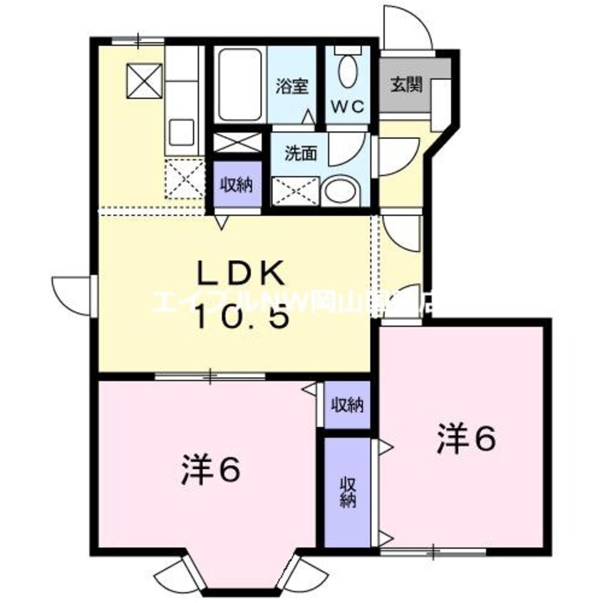 間取図 クレストール飛天Ａ