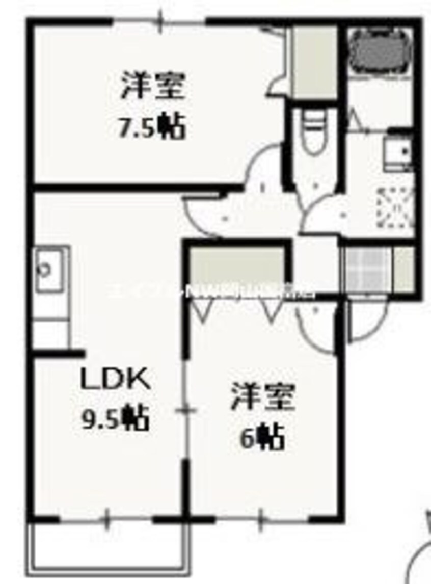 間取図 メゾンラフィネすずらん