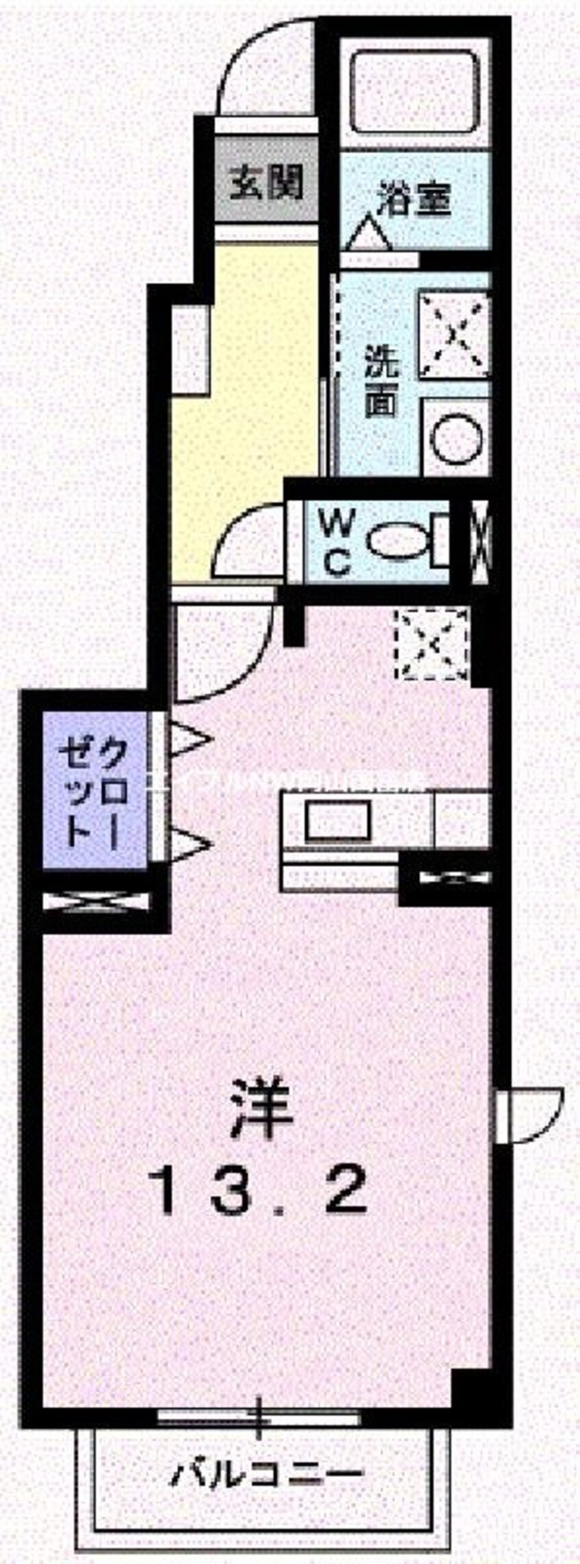 間取図 ソレアードＢ棟