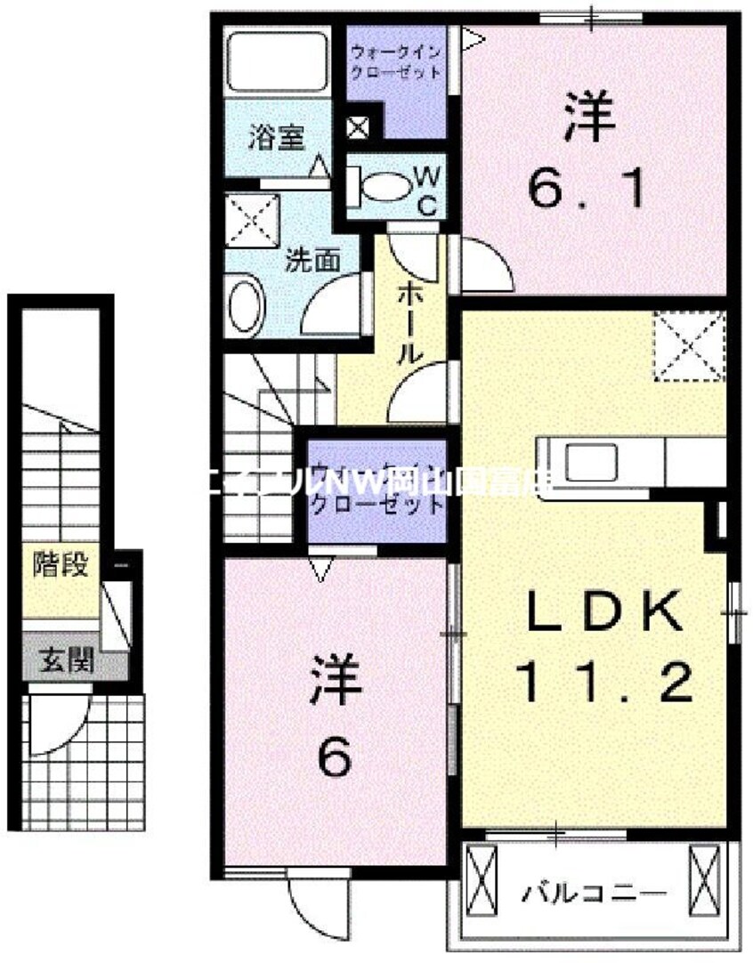 間取図 エクシードＫ－Ｂ