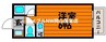 津山線/法界院駅 徒歩24分 2階 築36年 1Rの間取り