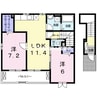 赤穂線（岡山県内）/伊部駅 徒歩11分 2階 築9年 2LDKの間取り