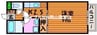 カーサシエテ 1Kの間取り