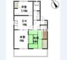 セシーズ兼基　A 3DKの間取り