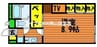 赤穂線（岡山県内）/長船駅 徒歩4分 1階 築17年 1Kの間取り