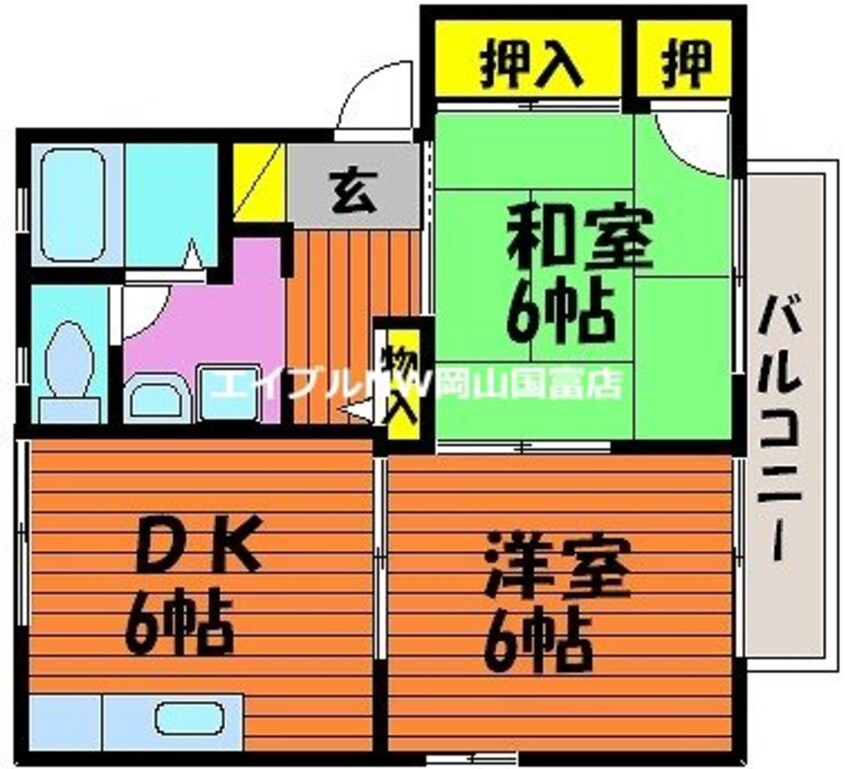 間取図 ディアス福泊