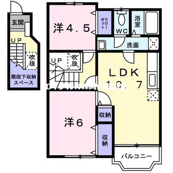 間取図 フォーチュネットＡ棟