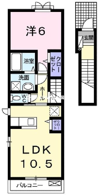 間取図 シャトー花ずいＡ