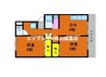 1階 築30年 2DKの間取り