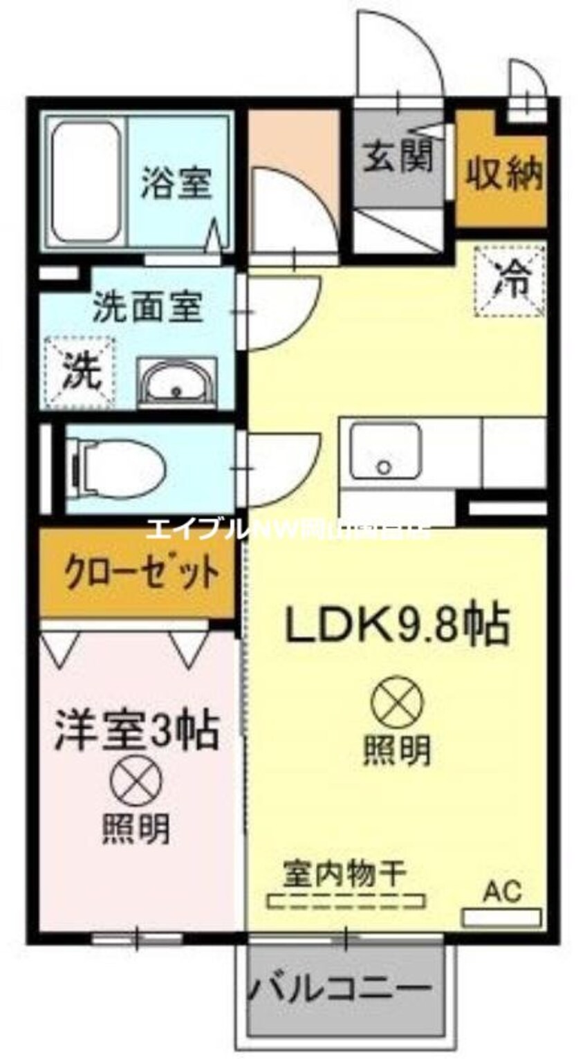 間取図 セジュール瀬戸下　Ｂ棟