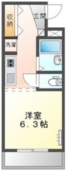 山陽本線（中国）/東岡山駅 徒歩4分 2階 築28年 1Kの間取り