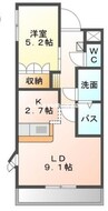 赤穂線（岡山県内）/長船駅 徒歩4分 2階 築17年 1LDKの間取り
