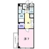 津山線/法界院駅 徒歩12分 1階 築18年 1Kの間取り