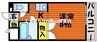 山陽本線（中国）/高島駅 徒歩16分 3階 築29年 1Kの間取り