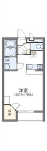 津山線/法界院駅 徒歩6分 1階 築19年 1Kの間取り