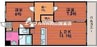 アウルスタイル森下町 2LDKの間取り