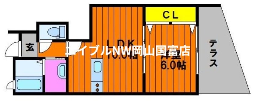 間取図 岡山市電東山本線<岡山電気軌道>/東山・おかでんミュージアム駅 徒歩39分 1階 築5年
