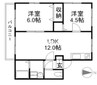 Lieben Heim　A棟 2LDKの間取り