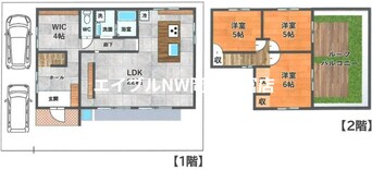 間取図 赤穂線（岡山県内）/大多羅駅 徒歩36分 1-2階 築48年