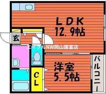 間取図 ラ・パルテール金岡東町　壱番館