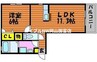 スカイメゾン 1LDKの間取り
