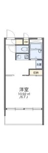津山線/法界院駅 徒歩5分 1階 築27年 1Kの間取り